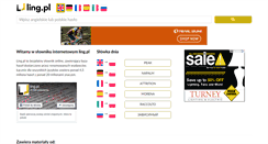 Desktop Screenshot of ling.pl